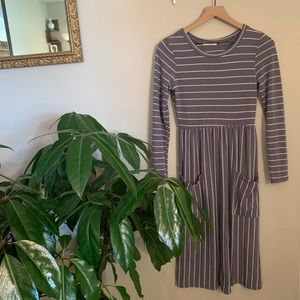 Striped Le Lis sweater dress